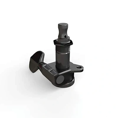 Image of D&#039;Addario Auto Trim Tuning Machines Locking Tuners for Guitars 6 In Line Setup, Black