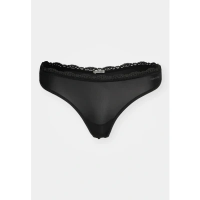 Image of Calvin Klein Underwear Thong Thong, Women&#039;s, Size: Medium, Black