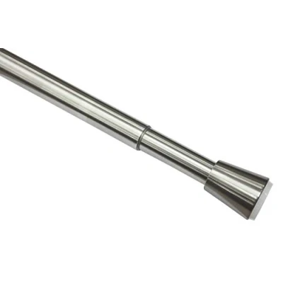 Image of Gardinia Tension Rod, Extendible, Curtain Pole without Drilling or Screwing Stainless Steel, Diameter 23/26 mm, Length 65 100 cm