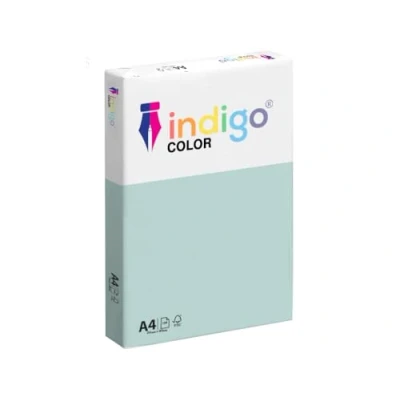Image of Indigo Color Paper A4 80 GSM Multifuctional Coloured Copier 1 Ream 500 Sheets (Pastel Light Blue)