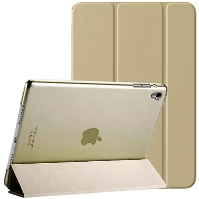 Image of For Apple iPad 9th / 8th 7th Generation Case Cover (2021/2020/2019) (10.2 Inch) Smart Magnetic Ultra Slim Stand Auto Wake/Sleep 9 8 7 (Gold)