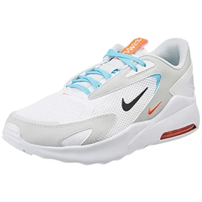 Image of Nike Men&#039;s Air Max Bolt Running Shoe, White Black Photon Dust Turf Orange, 7.5 UK