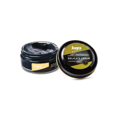 Image of Shoe Care Cream, Intensive Leather and Nourishing, Kaps Delicate, 117 Navy Blue, 50ml 1.70 fl.oz.