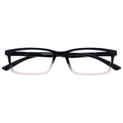 Image of OPULIZE See Blue Light Blocking Glasses Narrow Frame Reduces Glare Anti Headaches Improve Sleep Computer Gaming Black Pink Mens Womens B9 4