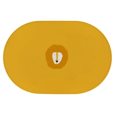Image of Trixie Silicone Placemat Mr. Lion Non Slip Toddler Table Mat Soft, Durable, and Easy to Clean Perfect for Baby Led Weaning, Mealtime, Playtime Eco Friendly &amp; Safe