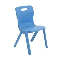 Image of Titan One Piece Chair Size 5 430mm Seat Height Sky Blue T5 CB
