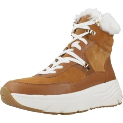 Image of Geox Women&#039;s D DIAMANTA Sneaker, Cognac, 3 UK