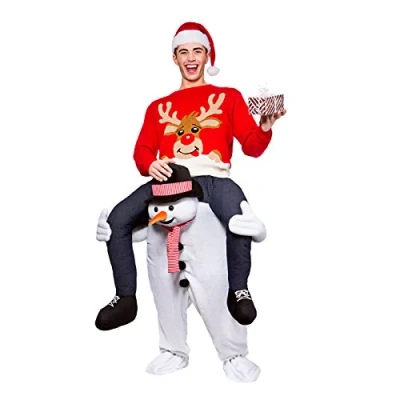 Image of Carry Me® Snowman Adult Costume One Size