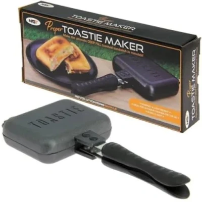 Image of NEW Toastie Maker Deep Sandwich Cooking Bankside Non Stick Outdoor Camping Hiking Carp Fishing Quick &amp; Easy