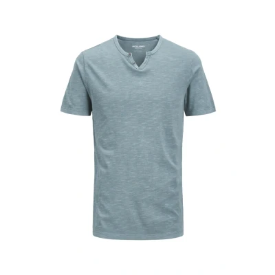 Image of Jack &amp; Jones Jjesplit NECK SS NOOS Basic Tshirt, Men&#039;s, Size: XS, Oceanview
