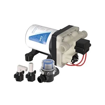 Image of WM aquatec WMMP12 116 Pressure Diaphragm Pump with High Flow Rate Pulsation free Operation Automatic Drinking Water Suitable for Motorhomes, Caravans, Boats and Much More Made in Germany