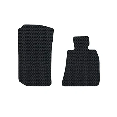 Image of Nicoman Hex Fully Tailored Car Mats Fit (2019 present 3 Series G20/G21 Saloon/Estate) (Front Set 2 Piece,Black)