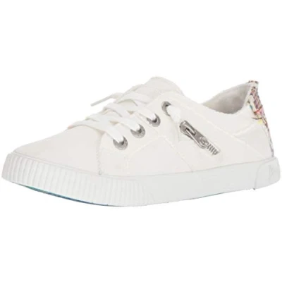 Image of Blowfish Malibu Women&#039;s Fruit Sneaker, White Smoked Oz Canvas, 6.5 UK