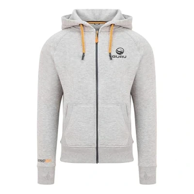 Image of Guru Aventus Hoodie Grey XL Fishing zip jacket