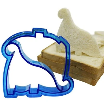 Image of ZHOUBA Animal Dinosaur Shaped Toast Cutter Lunch Sandwich Cookies Cake Bread DIY Mold (Dinosaur)
