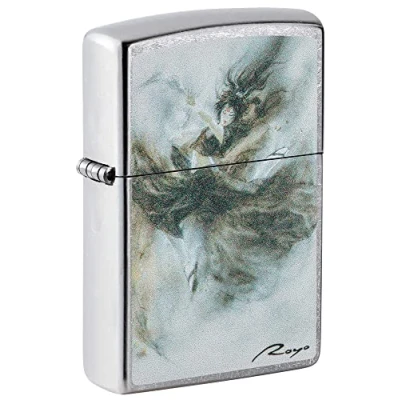 Image of Zippo Luis Royo Design Street Chrome Pocket Lighter