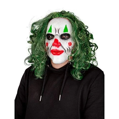 Image of Wicked Costumes Adult Latex Mask Scary Clown Halloween Accessory