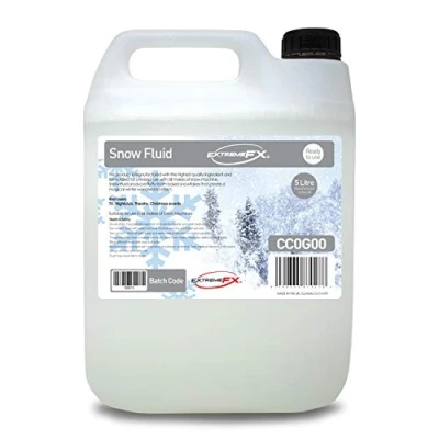 Image of Extreme FX Super snow Fluid 5L Premium artificial Ready to Use Fake machine Liquid Special Effects, Christmas Snow, Winter Wonderland, snowflakes, for all makes of