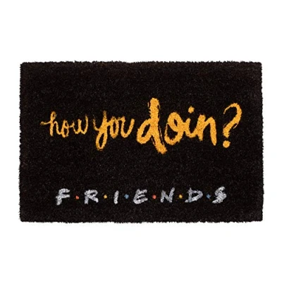 Image of Grupo Erik Friends Door Mat How You Doin&#039;? 15.7 x 23.6 inches 40 60 cm Coconut Coir Eco Friendly 100% Indoor &amp; Outdoor Gifts