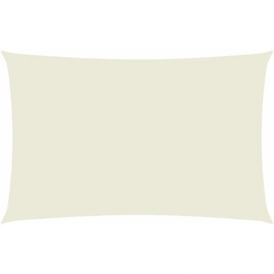 Image of vidaXL Sunshade Sail Oxford Fabric Rectangular 2x5 m Cream
