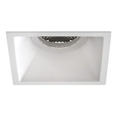 Image of Astro Minima Slimline Square Fixed Fire Rated IP65 Bathroom Downlight (Matt White), GU10 LED Lamp, Designed in Britain 1249038 3 Years Guarantee