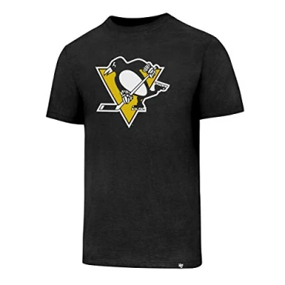 Image of &#039;47 Men&#039;s NHL Pittsburgh Penguins Club T Shirt, Black, XL, XL
