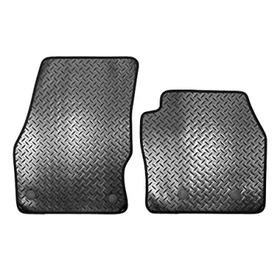 Image of Sakura SS7004 Tailored Van Mats, Black Rubber, Trim