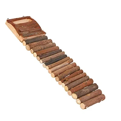 Image of Trixie Natural Living Hamster Ladder with 7 Rungs, 27 Centimeter, Wood color may vary