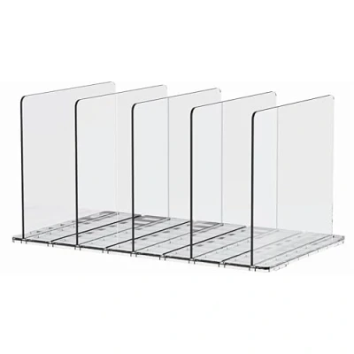 Image of Jimenez Purse Organizer for Closet, Shelf Dividers Closet Organization Adjustable Plastic Handbag Organizers Closets Easy to Use Transparent