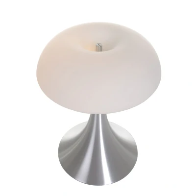 Image of Ancilla Table Lamp Steel Brushed, Glass Matt