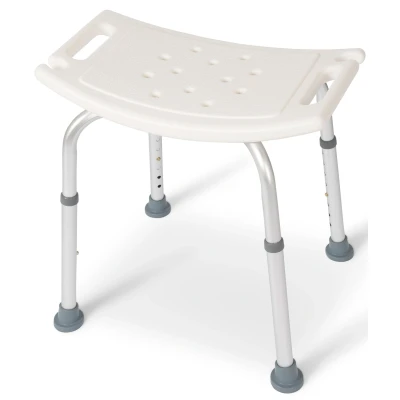 Image of Dunimed Shower Stool/Chair Height adjustable Anti Slip seat Bath aids For Elderly, Seniors, Disabled, Pregnant (Bathroom Safety) (Without backrest)