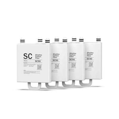 Image of Frizzlife SC90 Replacement Post Filter Cartridge for WB99 Countertop Reverse Osmosis Water System Alkaline, Pack 4