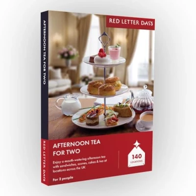 Image of Red Letter Days Afternoon Tea For Two Gift Box 140 Delightful Experiences People