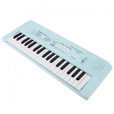 Image of 37 Keys Electronic Keyboard Piano Digital Music Key Board Microphone Musical Blue