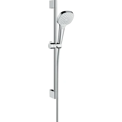 Image of hansgrohe Croma Select E shower set 110 Vario water saving 9 l/min with rail 65 cm, white/chrome, 26583400