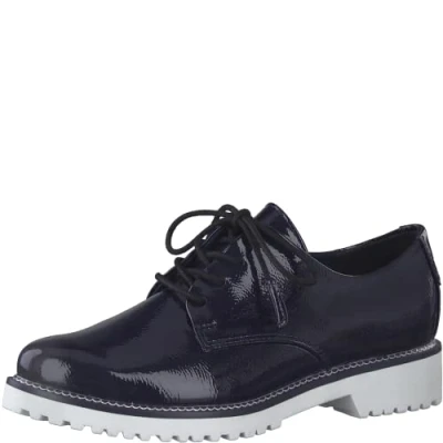 Image of MARCO TOZZI Women&#039;s Damen 2 23712 20 Oxford, Navy Patent, 7.5 UK