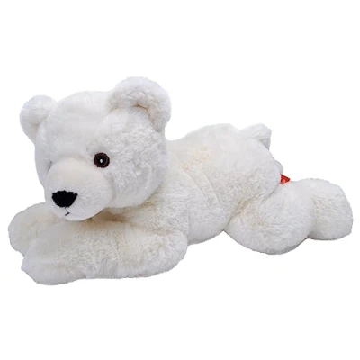 Image of Wild Republic EcoKins Polar Bear Stuffed Animal 12 inch, Eco Friendly Gifts for Kids, Plush Toy, Handcrafted Using 16 Recycled Plastic Water Bottles