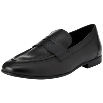 Image of Geox Men&#039;s U Sapienza A Loafers, Black, 10 UK