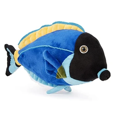Image of Zappi Co Plush Children&#039;s Stuffed Soft Cuddly Toy Part of Safari Animals Collection, Perfect for Kids (31cm Depth)(Powder Blue Surgeonfish)