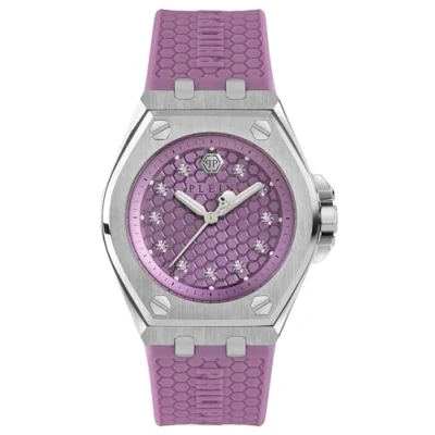 Image of Philipp Plein Women&#039;s Analogue Quarz Watch with Silicone Strap PWJAA0222