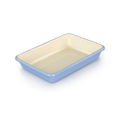 Image of Tala Originals Enamelled Pale Blue &amp; Ivory Small Roaster 21x28.5x5cm