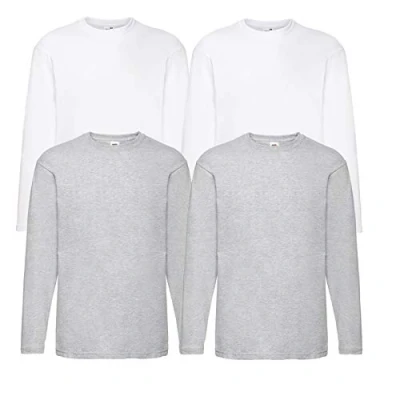 Image of Fruit of the Loom Men&#039;s Valueweight Long Sleeve Sports Top, XXL