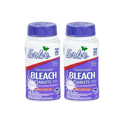 Image of Evolve Concentrated Bleach Tablet 32 ct Summer Lavender (2 pack)