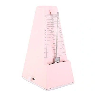 Image of Accurate Metal Mechanical Metronome Instruments Musical Instrument Accessories for Piano,Guitar, Drums, Violin, General Purpose(Pink) Regulator