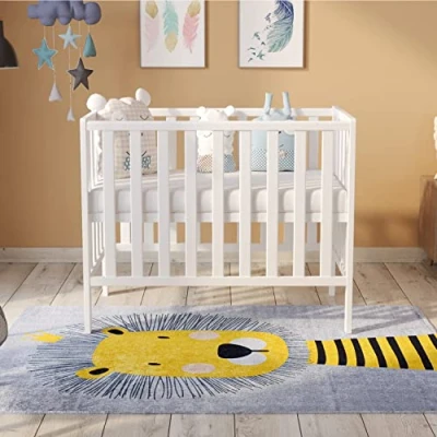 Image of Love For Sleep Space Saving Cot 100x50cm with FREE Deluxe Quilted Aloe Vera Mattress (White)