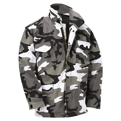 Image of M65 Military Field Jacket With Removable Quilted Inner Liner Urban Camouflage (L)