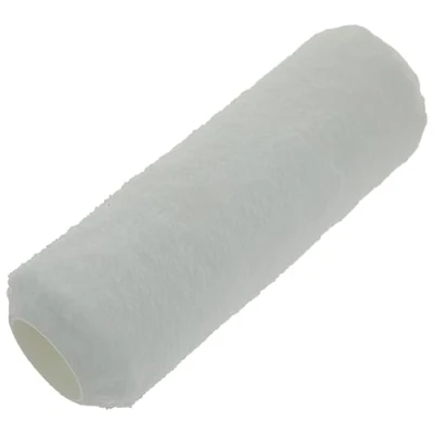Image of Coral 41884 Aspire 9 inch 1.75&quot; Dia Paint Roller Cover Professional 15MM Long Pile Sleeve Premium Microfibre for Semi Smooth Plus Textured Surfaces with Trade Emulsion or Gloss Pure White