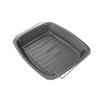 Image of Samuel Groves 37cm Meat Roasting Pan &amp; Rack Non Stick, Made in England