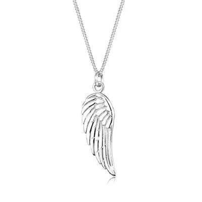 Image of Elli Necklace Women Wing Pendant Classic in 925 Sterling Silver