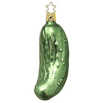 Image of Inge Glas Christmas Tree Decoration Cucumber (Large)